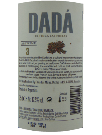 Thông tin rượu vang Bodega Finca Las Moras Dadá Art 3