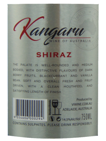 Thông tin rượu vang Kangaru Shiraz